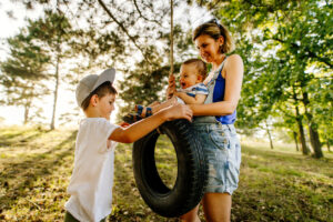 tire swing in the nature