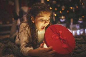 happiness in the red box