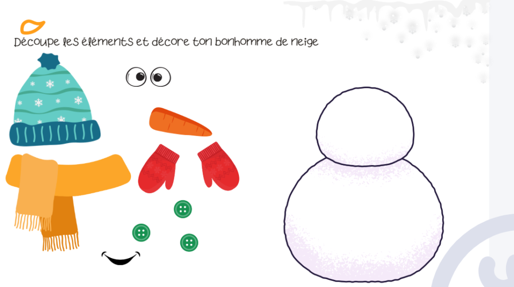 Habille ton bonhomme de neige
